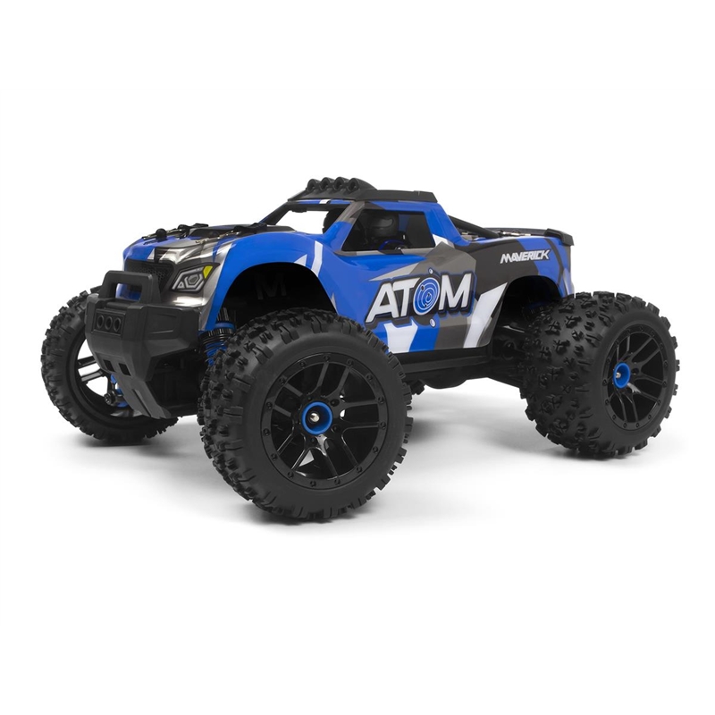 Monster Truck Elétrico Maverick Atom 1/18 RTR 4WD - Azul